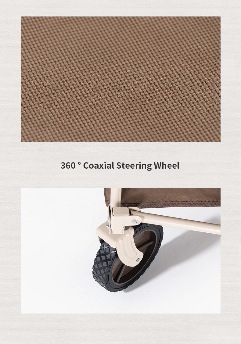 Xe kéo dã ngoại NatureHike TC02 NH20PJ005 193L - Bánh xe nhỏ - Ảnh 6