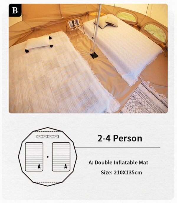 Lều Glamping NatureHike 12.3 NH20ZP005 (Hàng có sẵn) - Ảnh 11