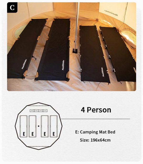 Lều Glamping NatureHike 12.3 NH20ZP005 (Hàng có sẵn) - Ảnh 13