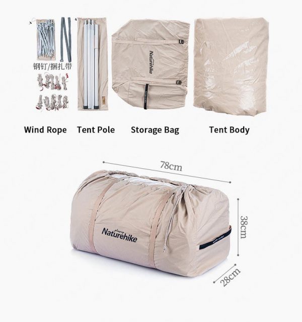 Lều Glamping NatureHike 12.3 NH20ZP005 (Hàng có sẵn) - Ảnh 16